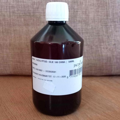 Eucalyptus etherische olie Jacob Hooy 500 ml