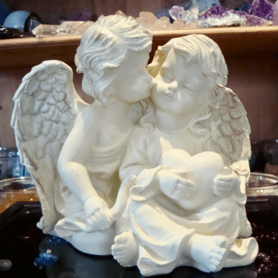 Engelenkinderen met Hart beeldje