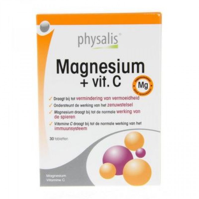 Magnesium + vitamine C Physalis 30 tabletten