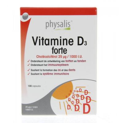 Vitamine D3 Forte Physalis 100 capsules